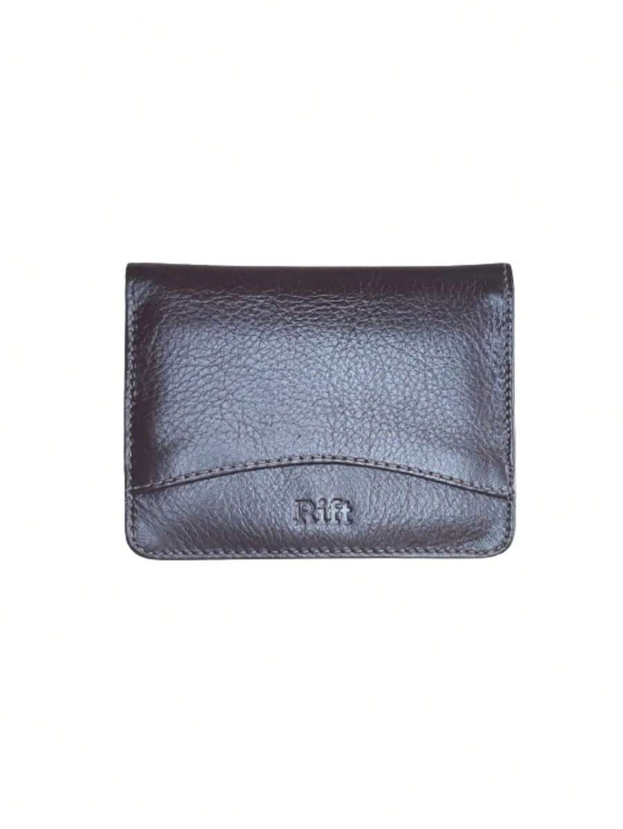 100% Genuine Leather Wallet Men's Card Holder Document Premium Slim Compact Ultra-Thin Folding New With Detail - 咖啡棕 - 查看 1