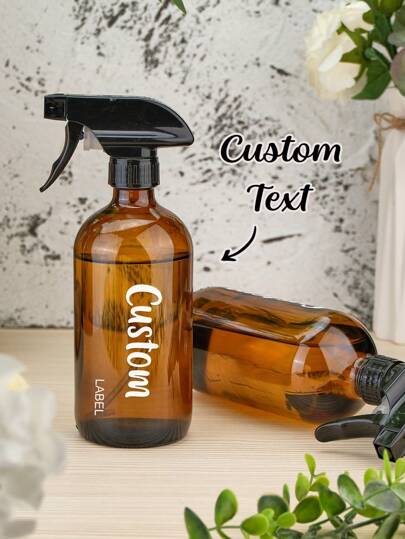 1 Stück personalisierte Reinigungssprühflasche mit Beschriftung, frei gestaltbare Glas Mehrzweck Sprühflasche für Bad, Küche und Fenster, individuelles 500ml Reinigungssprühflasche, nachfüllbar, Hochzeitsgeschenk, Jahrestags Geschenk, Geschenk für Ihn/Sie, Valentinstag, Muttertag, Vatertag, Geburtstag oder Jahrestag Geschenk, Paar Geschenk, bestes Geschenk für Mama, Papa, Ehefrau, Ehemann, Freundin, Freund