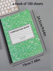 1 件大理石与雪花厚缝 B5 笔记本，日记本空白记事本，出口品质 - 查看 3