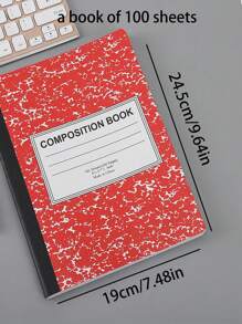 1 件大理石与雪花厚缝 B5 笔记本，日记本空白记事本，出口品质 - 查看 2