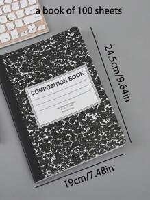 1 件大理石与雪花厚缝 B5 笔记本，日记本空白记事本，出口品质 - 查看 5