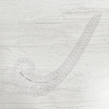 1pc Multifunctional Soft Plastic Comma-Shaped Curve Ruler Scale Sewing Tool Curve Patchwork Ruler Quilting Thread Crochet Curve Ruler