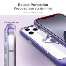 Vena VLove Glitter Heart Case Compatible With IPhone 15 Plus/ 14 Pro Max/ 14 Pro/ 14 Plus/ 14/ 13 Pro Max/ 13 Pro/ 13/ 12 Pro Max/ 12/ 12 Mini/ 11 Pro Max/ 11 Pro/ 11/ XR Max/ 8/ 7 - 紫色 - 查看 3