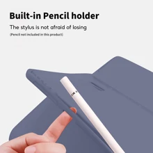 适用于三星 Galaxy Tab / iPad / Redmi Pad SE 的平板电脑保护套，带笔槽（薰衣草灰） - 薰衣草灰 - 查看 4