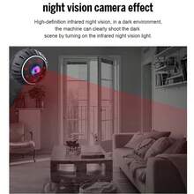 1pc Mini Wireless Camera, Night Vision WIFI Baby Monitor, Smart Home Indoor And Outdoor Mini Wireless Camera, Home Security Mini Surveillance Camera, HD IP Wireless Camera, Night Vision Camera. Suitable For Home Security. Outdoor Records