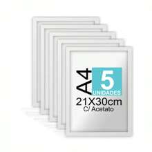Kit With 5 A4 Frames With Acetate 21x30cm - 白色 - 查看 1