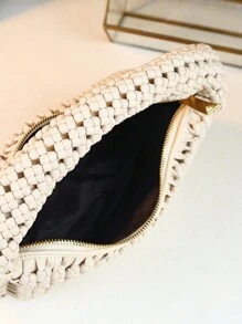 2024 年新款时尚编织手提包、时尚女士手拿包、精致女士晚装包