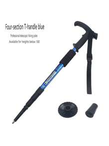 1pc Outdoor Hiking Poles Ultra-Light Retractable Folding Climbing Pole , Suitable For Outdoor Sports