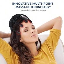 Cordless Electric Scalp Massager With 3 Modes -  Octopus Electric Head Massager Scalp Kneading Massager Octopus Electric Head Portable 360 Degree Head Massager With 8 Fingers For Deep Relaxation And Stress Relax, Holiday Gif - 黑色 - 查看 2