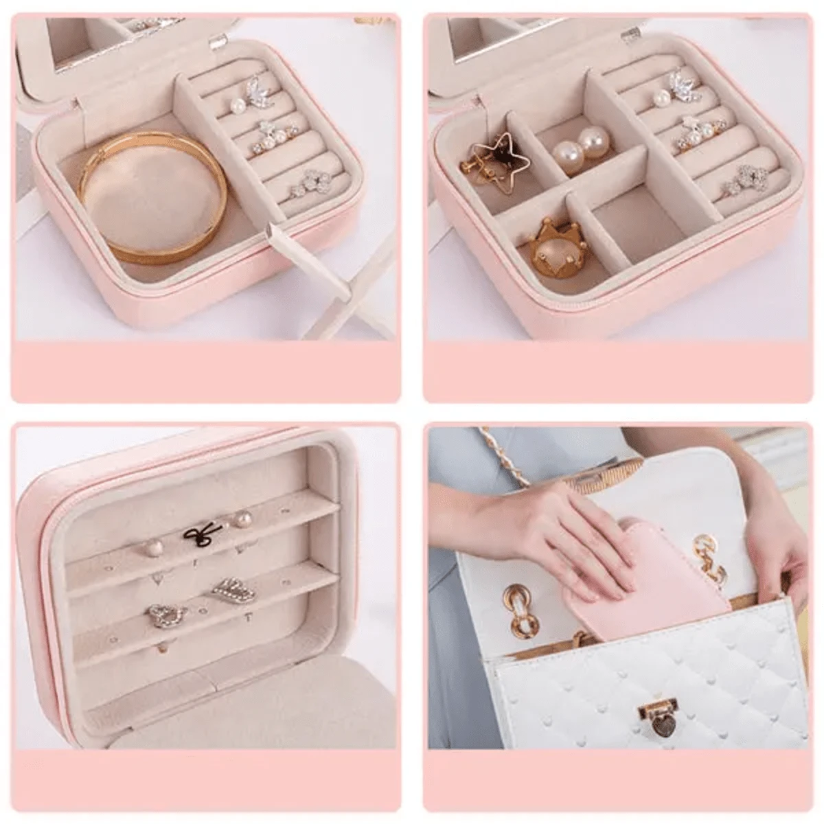Cool Jewels A Palm Sized Compact Jewelry Box | SHEIN USA