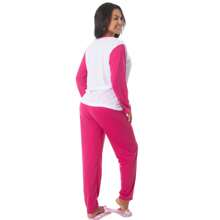 Pijama de Inverno Sueli Manga Longa Feminino Adulto Confortável Frio Estampado Escolha Estampa