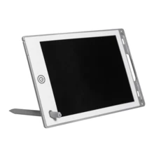 Pizarra tipo tablet mágica de dibujo con lápiz especial. Pizarra multicolor, funcional para niños - Blanco - Ver 4