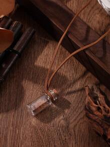 掠夺者地图项链 中土世界纳尼亚海盗地图 瓶中地图项链 适合日常佩戴 - 棕色 - 查看 10