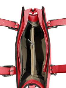 MILANO Genți Tote Femei Piele Pu Minimalist Silențios Lux La modă Afaceri Casual Culoare uni Capacitate mare Pentru Muncă Călătorii Geantă pentru cărți Întâlnire Decorare metalică Înaltă Calitate Capacitate mare 28cm*10 Cm *22cm