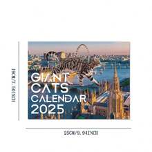 City Cat Calendar 2025 12 Month Calendar - Multicolor - View 8