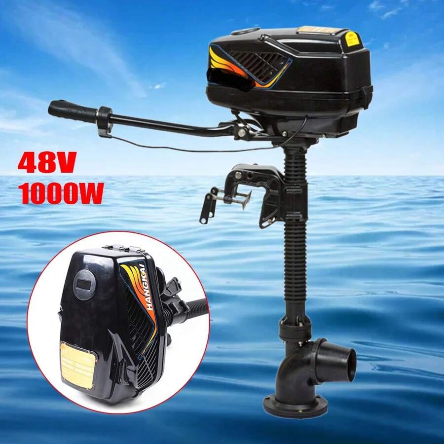 4.0JET 48V 1000W PUMP Outboard Motor Fishing Outboard Boat Engine Brushless Motor - Black - View 1