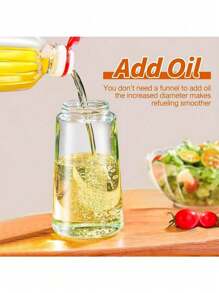 1 pieza Botella de spray de aceite de plástico, botella dispensadora de aceite de cocina, dispensador de spray de aceite de oliva y dispensador de aceite 2 en 1, rociador de aceite para cocina, barbacoa, ensalada, horneado, 470ml/15.8OZ, Cocina, Fiesta en la playa de verano, Comida, Camping, Organizador, Decoración de la habitación, Artículos de cocina. - Óxido marrón - Ver 5