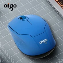 Aigo M33 ABS 无线商务静音鼠标 2.4G连接稳定传输 人体工学设计 黑色 - 黑色 - 查看 4