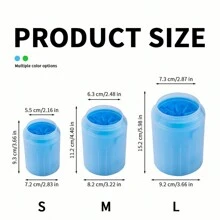1 pieza Limpiador de patas de perro, taza lavadora, cepillo de taza limpiadora de suministros para mascotas para perros y gatos, limpiador de patas de mascota sucia para perros de talla pequeña, mediana y grande