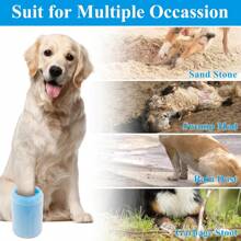 1 pieza Limpiador de patas de perro, taza lavadora, cepillo de taza limpiadora de suministros para mascotas para perros y gatos, limpiador de patas de mascota sucia para perros de talla pequeña, mediana y grande