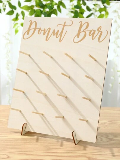 16 Delikli Ahşap Donut Teşhir Standı, Ev Donut Teşhir Rafı, Parti Yiyecek Teşhir Rafı, Doğum Günü Düğün Aile Toplantısı Yiyecek Standı, Ahşap Donut Teşhir Rafı, Şükran Günü Noel 2025 Yılbaşı Partisi Mutfak Pişirme Rafı