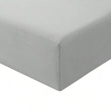 Fitted Sheet Deep - White Bottom Sheet With 40cm Extra Deep Sided Pocket - Light Grey - View 4