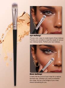 18-20-22-25-30 件套黑色和咖啡色化妆刷套装，优质合成毛眼影晕染刷套装，化妆工具，赠品，专业化妆刷，全套化妆工具 - 彩色 - 查看 11