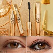 4D 防水睫毛膏，黑色 - 持久、丰盈、不结块、自然、防晕染，轻松提升睫毛长度、深度和魅力