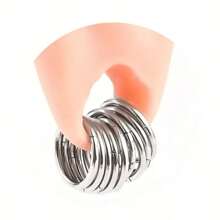 5PCS/10PCS Stainless Steels Septum Nose Ring Segment Tragus Hoop Rings Hypoallergenic Ear Gauges Ear Rings Piercing Strechers Body Piercing Jewelry - Round - View 1