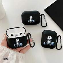 Funda protectora anti-caída para auriculares Bluetooth con diseño de oso de levantamiento de pesas, resistente a arañazos y caídas, adecuada para el estuche de auriculares Bluetooth - Multicolor - Ver 12