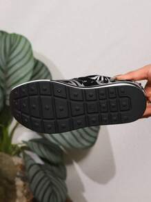 Zapatillas casuales de mujer para otoño/invierno con suela gruesa de 9,5 cm y tacón oculto, de moda, versátiles, adelgazantes y cómodas - Multicolor - Ver 3