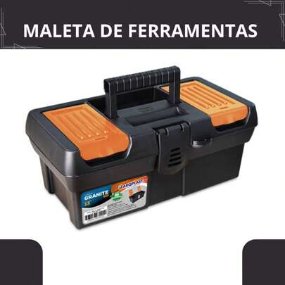 Maleta de Ferramentas Pesca Reforçada Granite 13" - Arqplast
