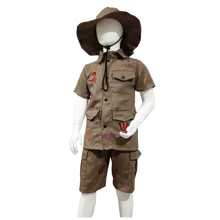 Disfraz Explorador Cazador De Dinosaurios Para Niños Y Niñas - Caqui - Ver 2