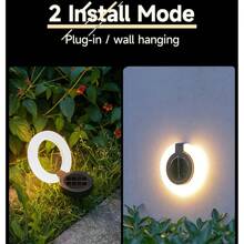 Solar Ground Lights Outdoor, 17 LEDs Solar Disc Lights IP65 Waterproof Flat Solar Lights, Pathway Lights Solar Powered For Garden Lawn Patio Yard Path Landscape, (Cool White/Warm White) - 純白 - 查看 8