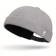 1 pieza Gorra melón sin ala de poliéster (fibra de poliéster) nueva, adecuada para todas las estaciones