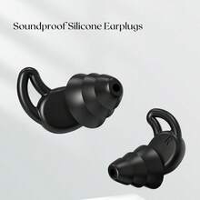 1 Pair Universal Nano Silicone Earplugs Noise Reduction Reusable And Washable For Sleeping, Learning, Swimming, Three-Layer Soundproof And Comfortable Earplugs - Multicolor - View 13