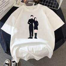 Camiseta Camisa Meu Demônio Favorito Casal Série Dorama Moda Inspiração Várias Cores 100% Algodão - Branco - Visão 1