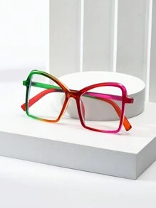 1 Pair Oversized Retro Street Style Fashion Non-Prescription Glasses For Women - Clear - View 8