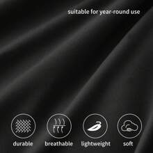 Fitted Sheet Deep - White Bottom Sheet With 40cm Extra Deep Sided Pocket - Black - View 7