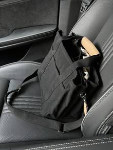 Multi-Functional Women Handbag With Multiple Pockets, Tote & Crossbody, Large Capacity - Black - View 3