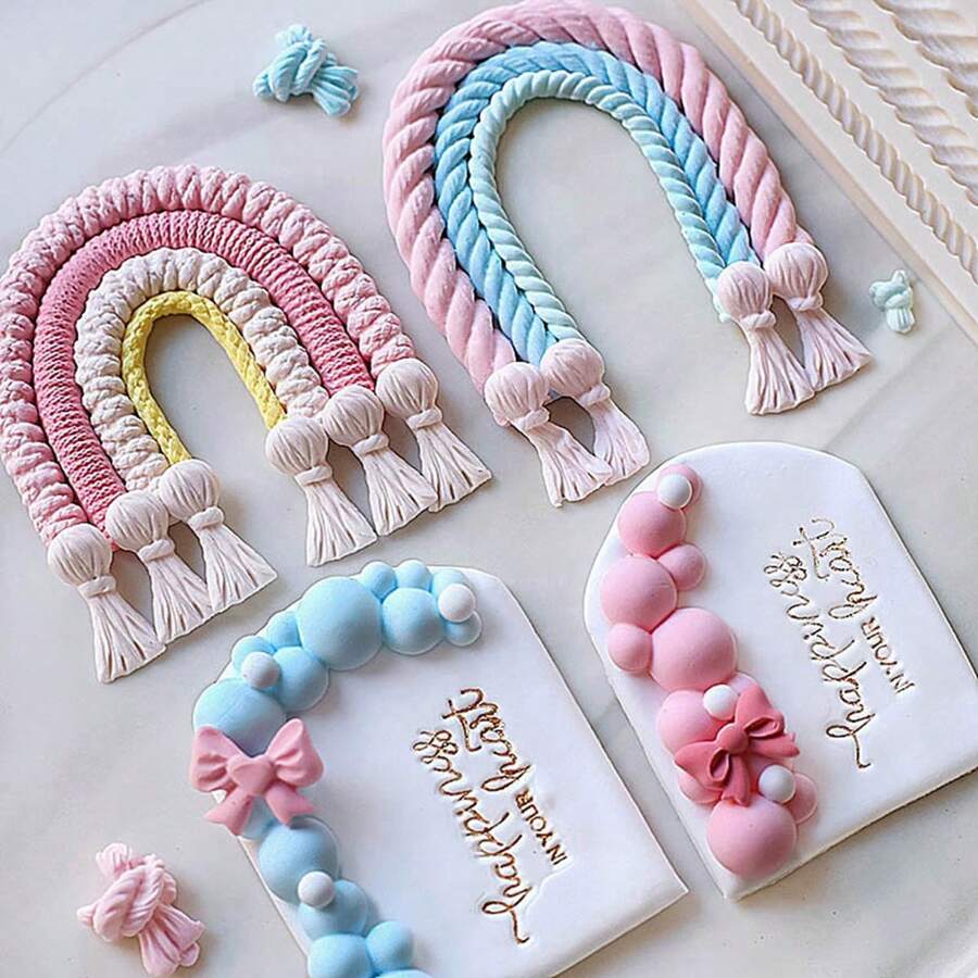 Cake Baking Molds, Candy Macrame Bow Bubble Arch Half Ball Sugar Plate