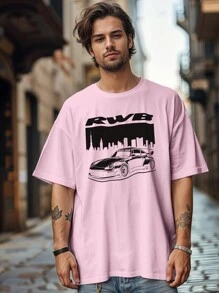 T-Shirt Sport Car  911 RWB Rauh-Welt Ref 4124 Fluxo FX - Baby Pink - View 5