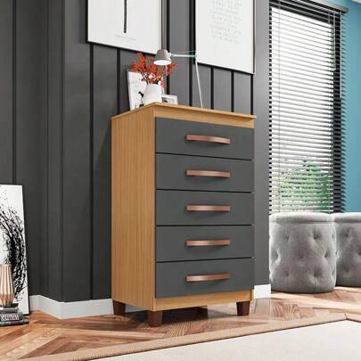 Cômoda Quarto Cannes 5 Gavetas - SSX Multicoisas