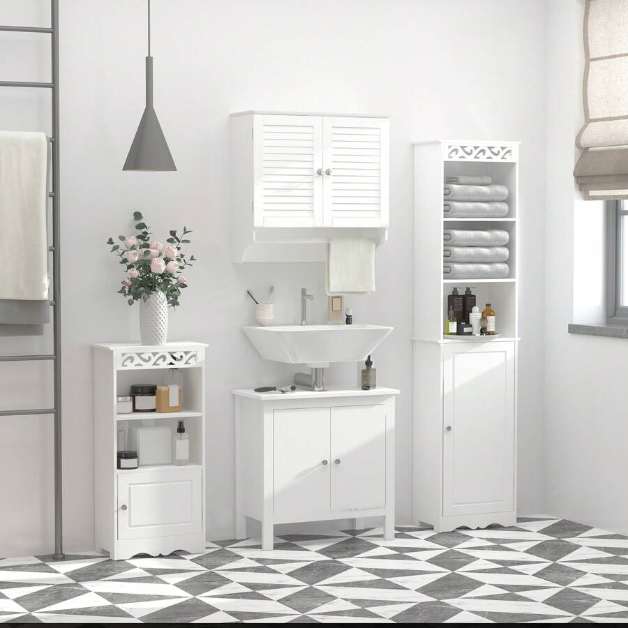 Bathroom Furniture Sets - White - View 1