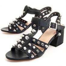 Montevita Women Heeled Sandals - Black - View 1
