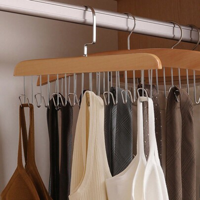 1pc/2pcs/7pcs Multi-Functional Clothes Hanger For Tie And Scarf, Underwear & Vest Fixed Bracket, Space Saving Clothes Hanging Rack For Closet, Accessories For Clothes Cleaning