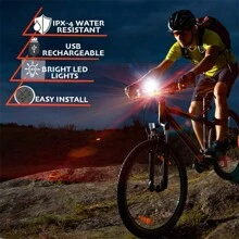 2/4/6/8pcs Bike Light Front & Rear TailLamp Bright Bike Light For Night Riding Bicycle Light High USB Rechargeable Bicycle Headlight Set Bike Headlight For Adult Mountain Bike - 2 pcs - View 6