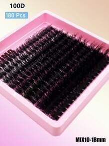200 Peças Agrupamentos de Cílios Fofos 40D/60D/80D/100D/120D/160D/200D Cílios Grossos 5D 10-18mm Segmentados Falsos Cílios de Vison CC/C/D Encaracolados, Agrupamentos de Cílios, Cílios Individuais, Cílios, Cílios Falsos