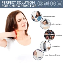 Neck Traction Pillow Original Cloud Shape Neck Stretcher Cervical Pain Relief UK - Blue - View 4