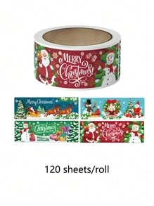 300 件/120 件/套、迷你圣诞礼物标签贴纸、圣诞老人驯鹿雪人礼品盒贺卡酒杯圣诞树标签贴纸、圣诞礼品盒贺卡信封装饰贴纸、圣诞装饰、圣诞节、派对礼品、派对装饰、派对用品、圣诞礼物、圣诞快乐 - 彩色 - 查看 15